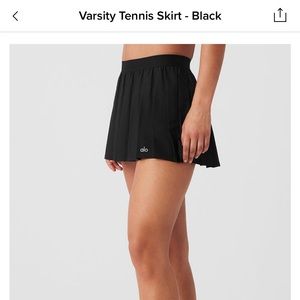 Alo varsity tennis skirt - navy, large, new